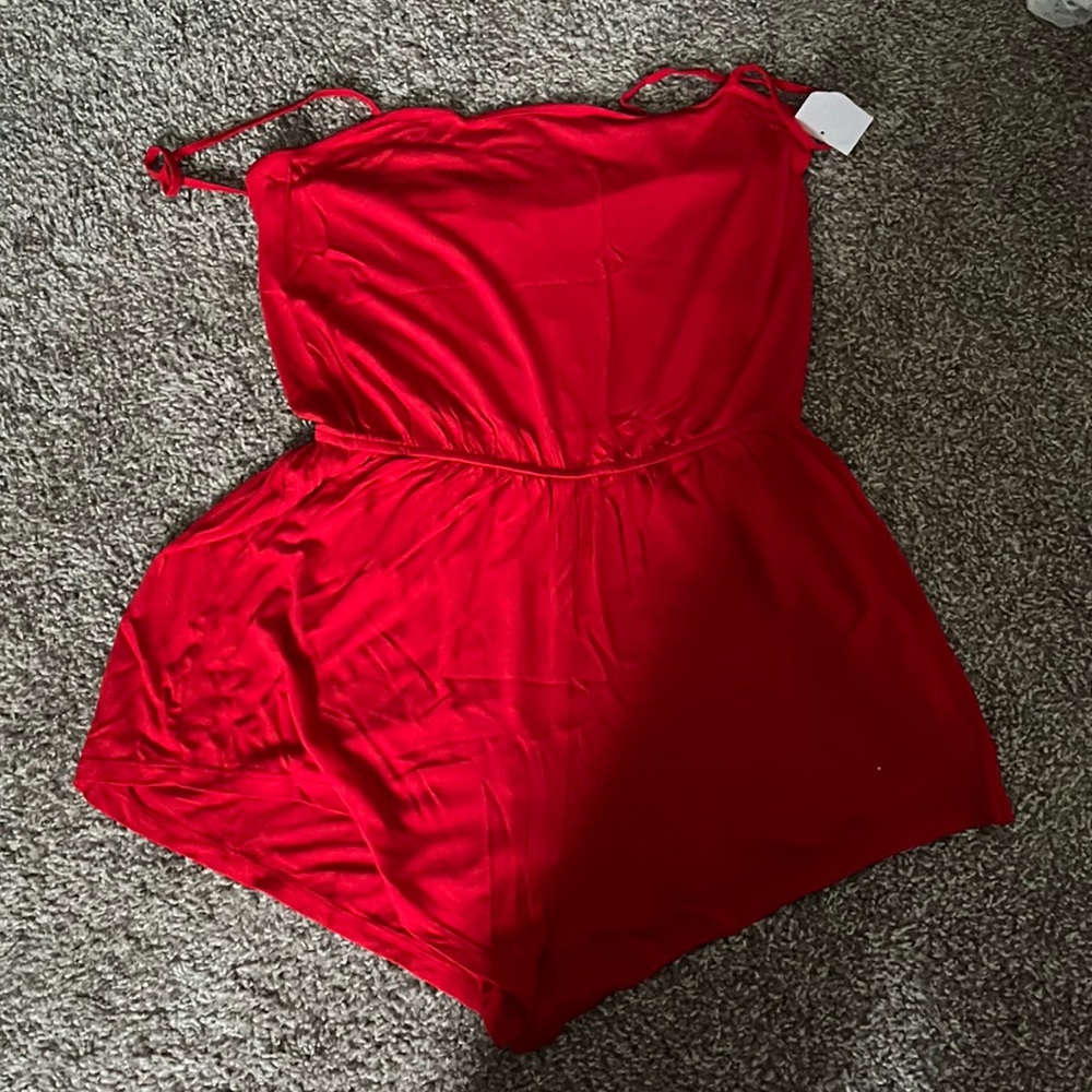 Sexy red romper